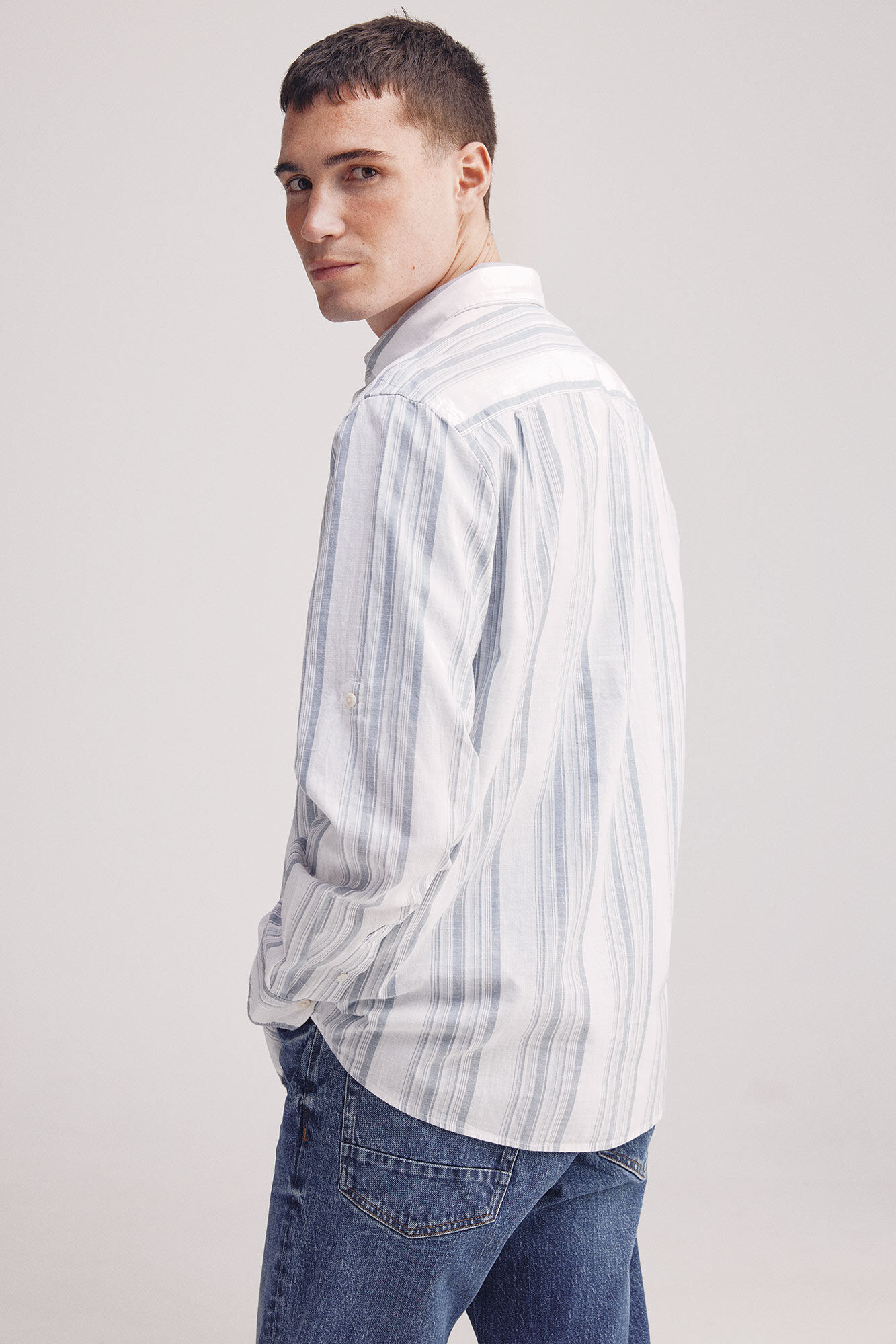 Springfield Camisa riscas de algod&atilde;o