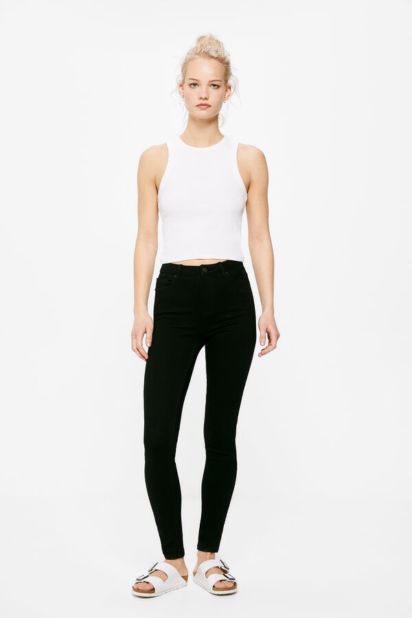 Springfield Jeans Jegging Lavado Sostenible negro