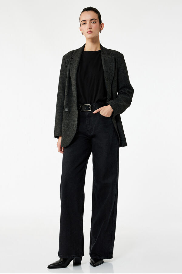 Koton Cal&ccedil;a jeans reta preto