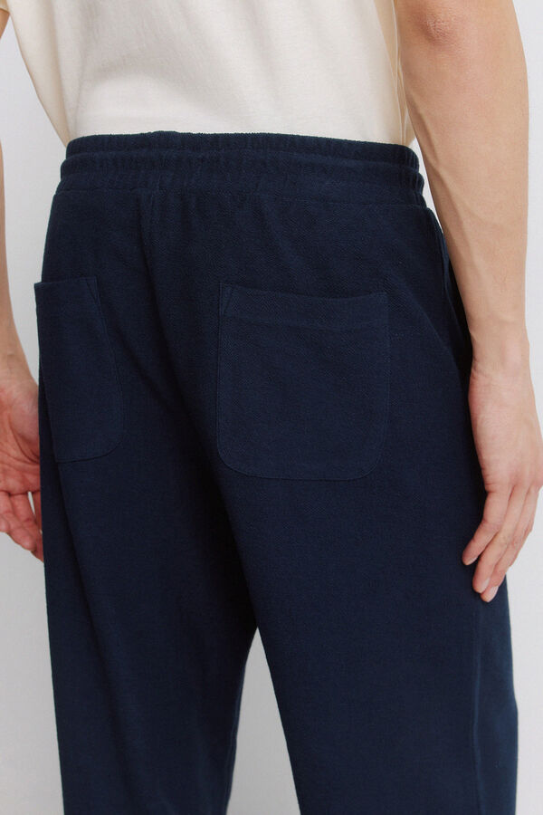 Springfield Pantal&oacute;n jogger recto azul