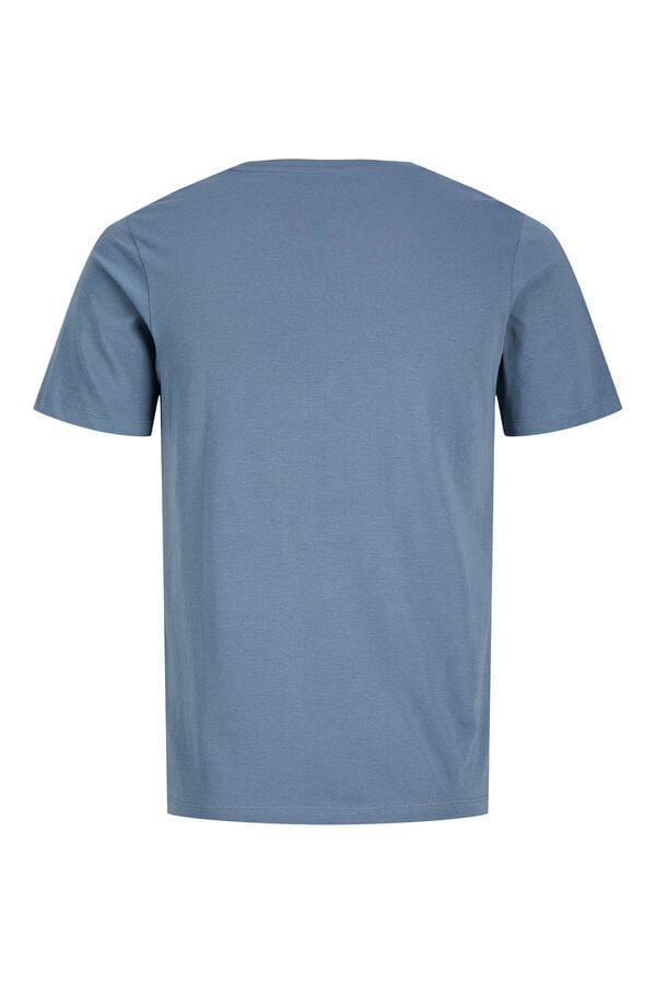 Jack & Jones T-shirt slim bordada cinzento