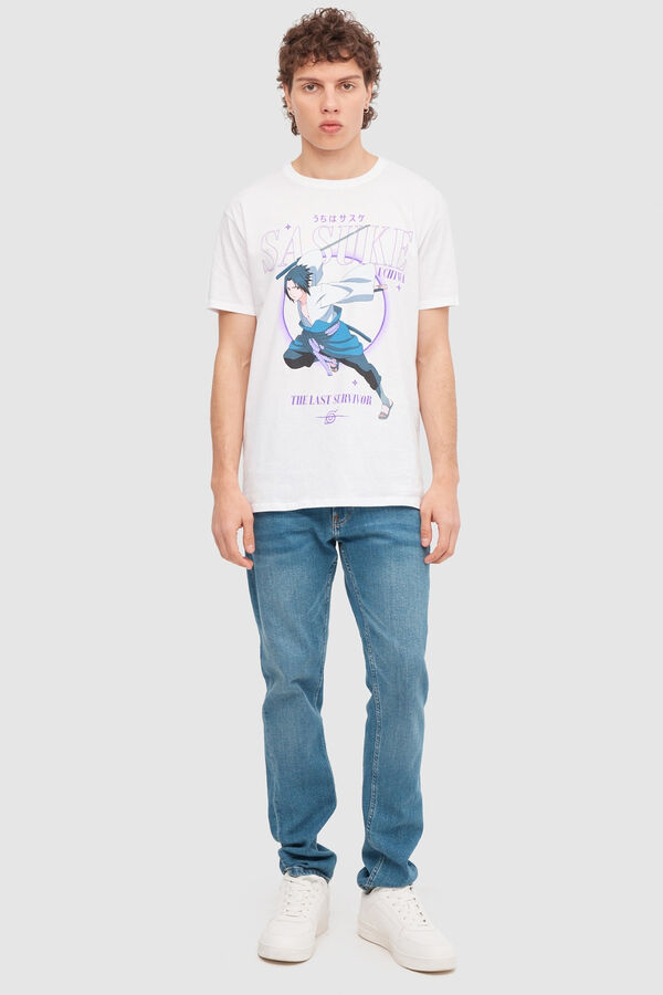Inside Camiseta Estampado Naruto blanco