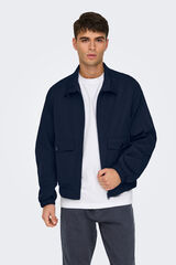 Only & Sons Chaqueta de hombre ligera regular fit. azul
