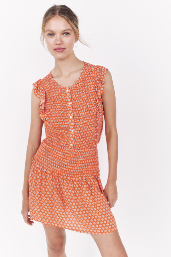 La Vecina Rubia mini saia Bambula azul