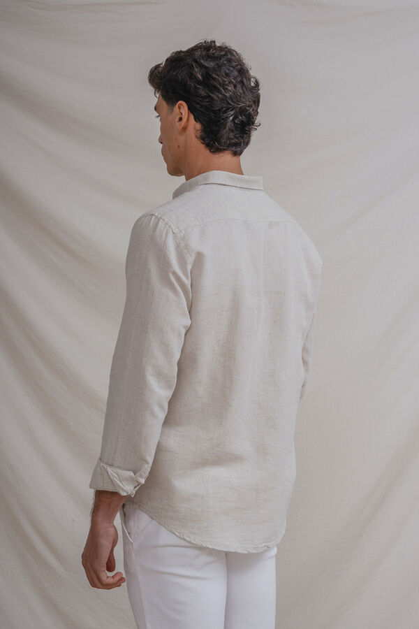 Celopman Camisa lino beige
