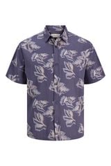 Jack & Jones Camisa relaxed fit estampada gris