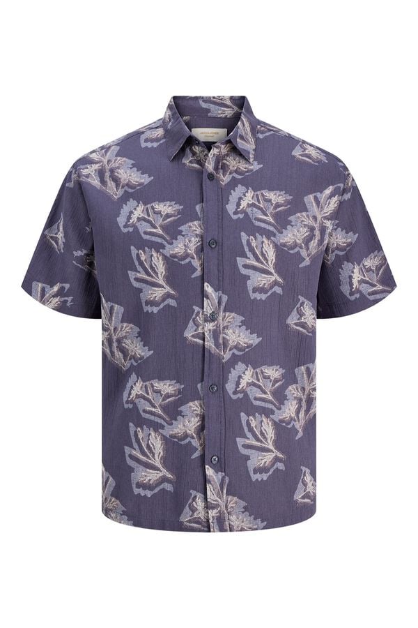 Jack & Jones Camisa relaxed fit estampada gris