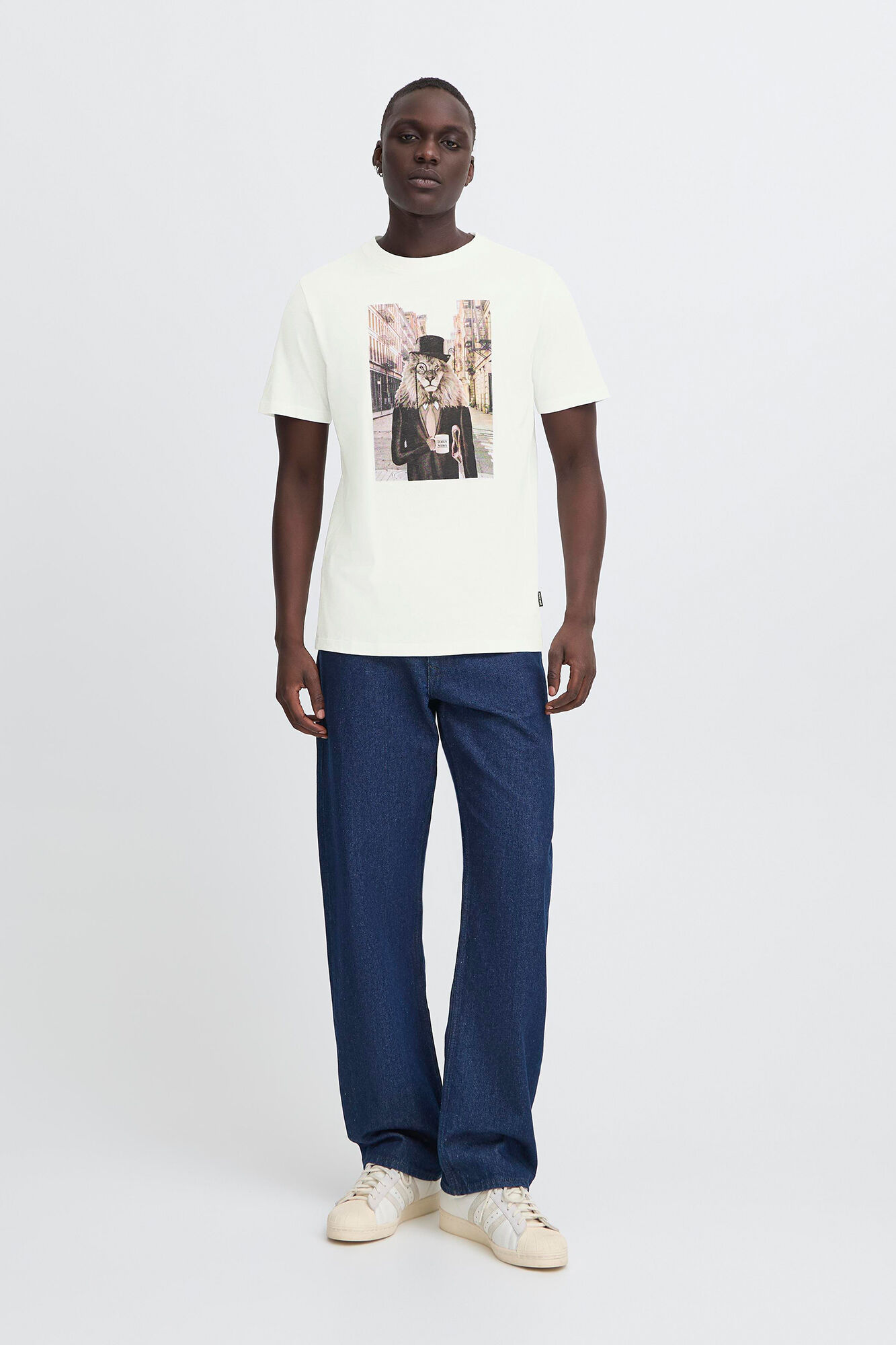 Blend T-shirt Manga Curta Print 