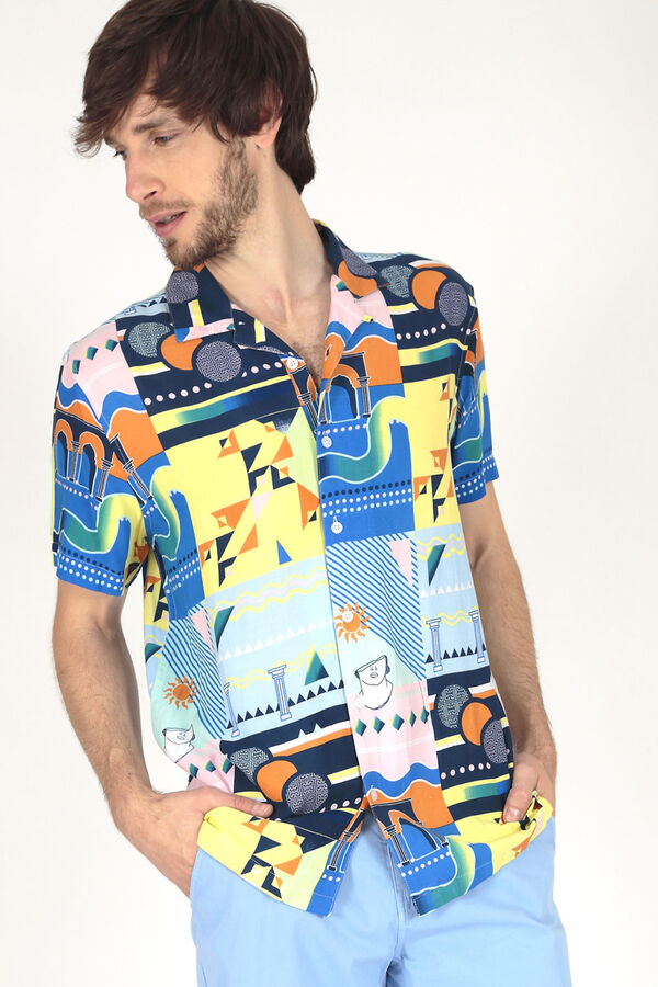 Brave Soul Camisa estampada de manga curta estampado