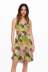 Only Vestido curto de al&ccedil;as verde