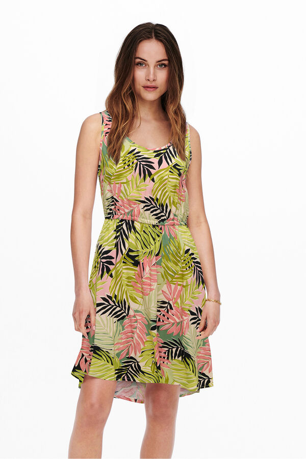 Only Vestido curto de al&ccedil;as verde