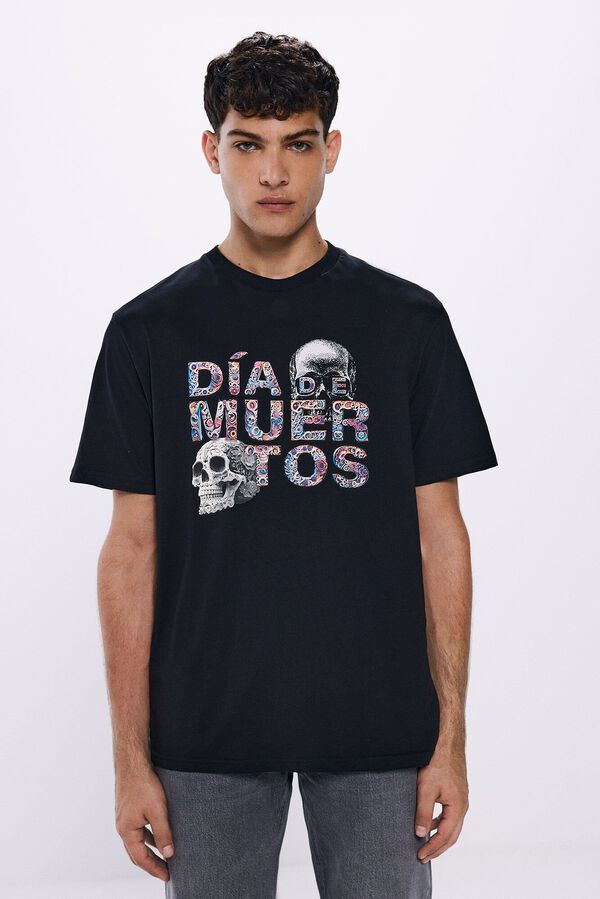 Springfield camiseta dia dos mortos preto