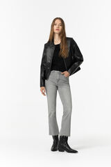 Tiffosi Jeans Megan cropped flare cinzento