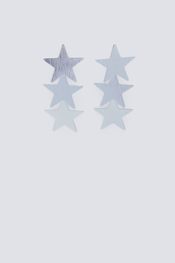 Springfield Pendientes estrellas cascada gris