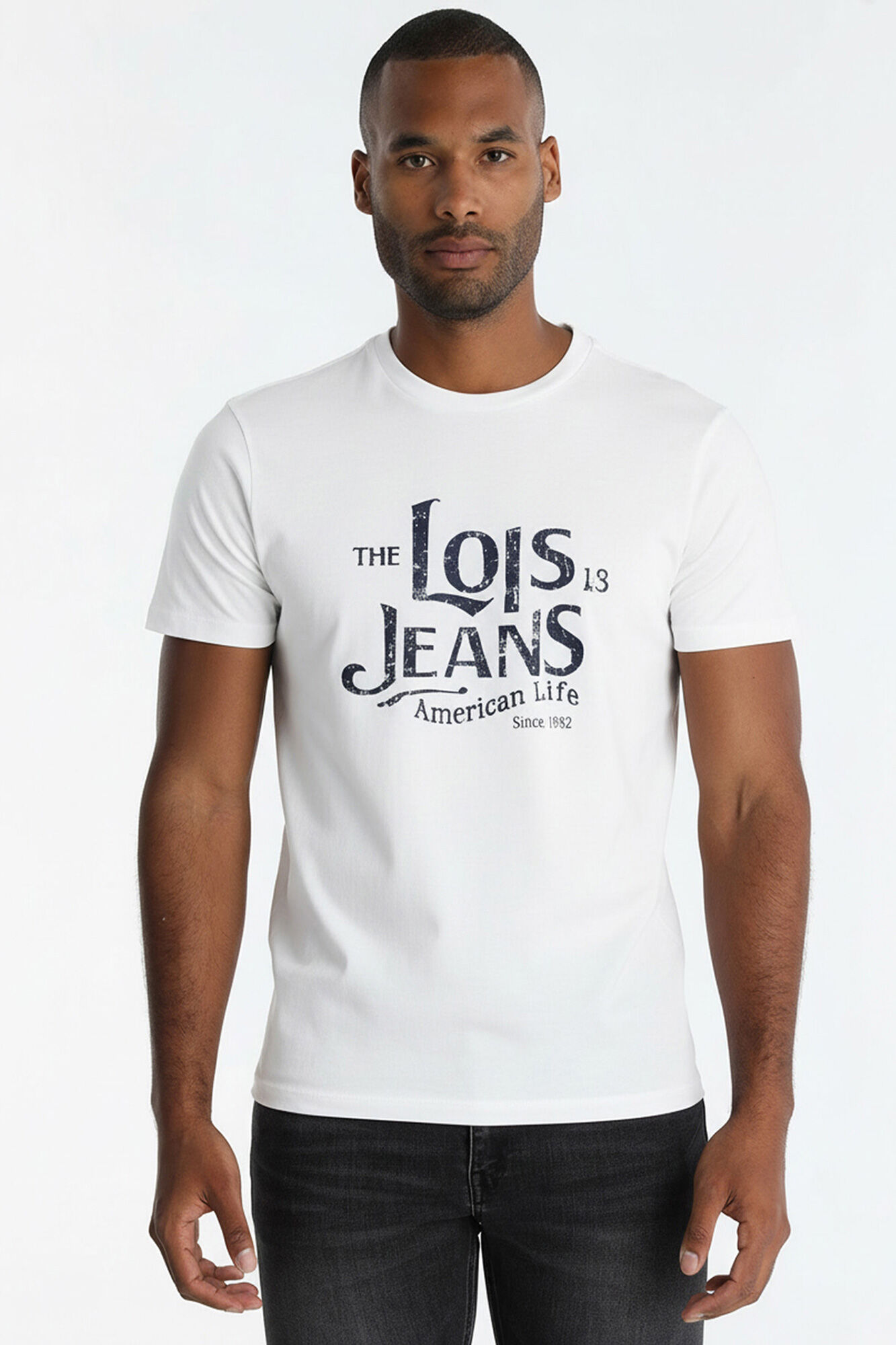 Lois T-shirt de manga curta gr&aacute;fica
