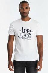 Lois T-shirt de manga curta gr&aacute;fica branco