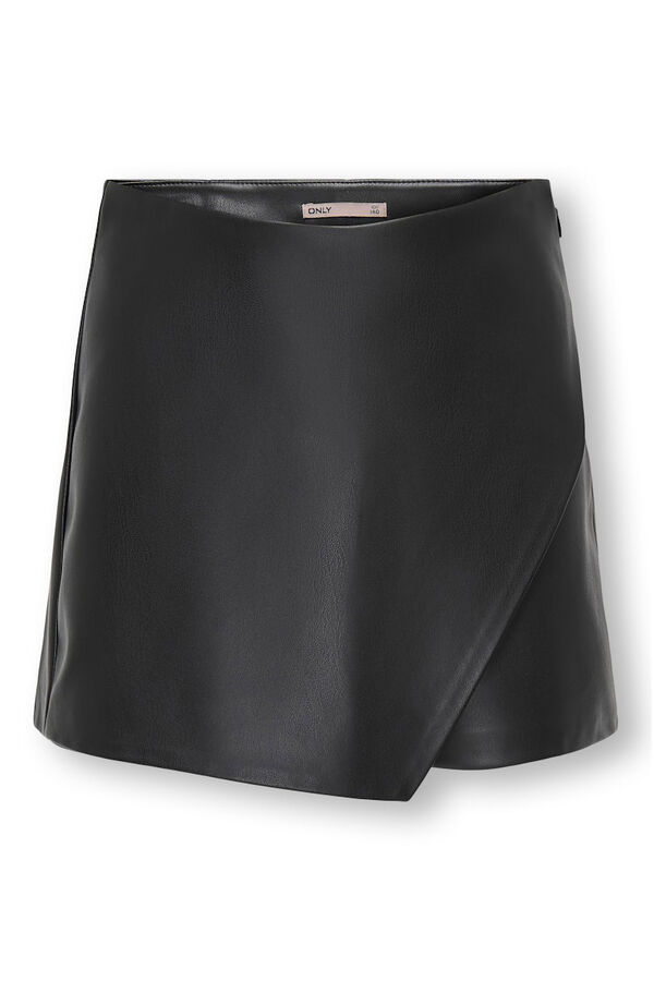 Only Girls Saia plissada meninas preto
