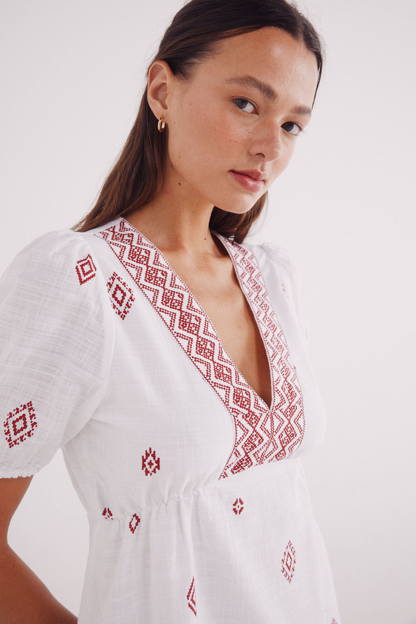 Springfield Blusa decote com borda &eacute;tnica