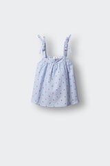 Springfield Kids Blusa sin mangas oxford fresas ni&ntilde;a azul