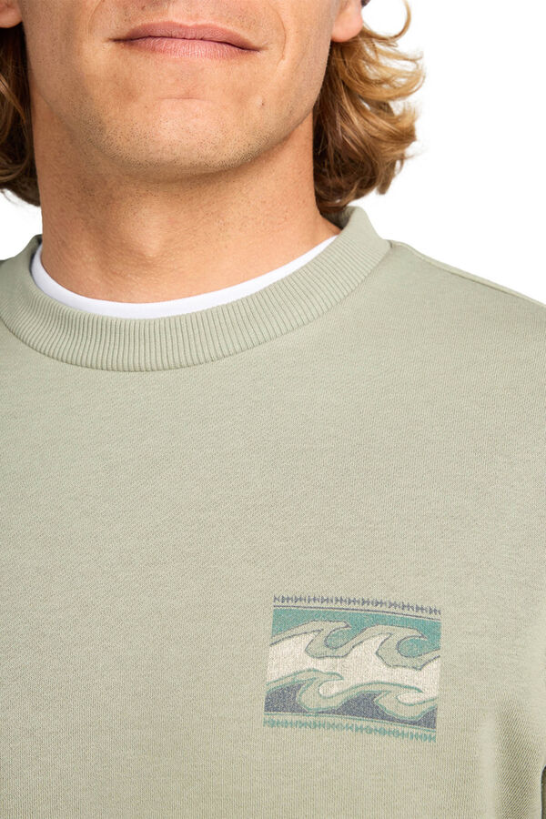 Billabong Sudadera cuello redondo kaki