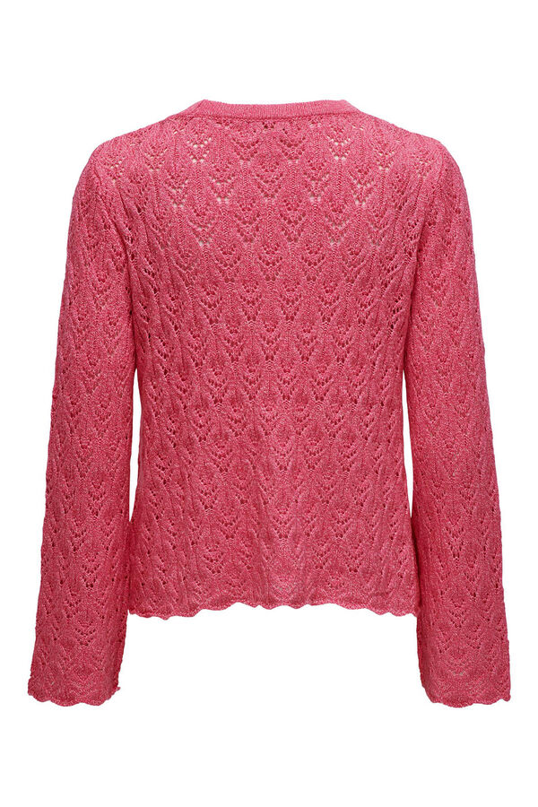 Springfield Sweater malha rendilhada roxo