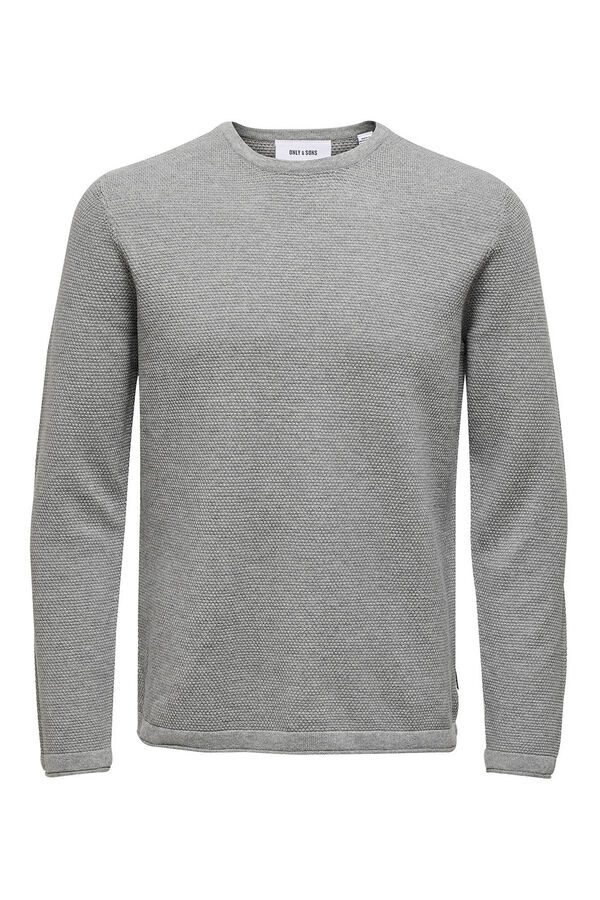 Only & Sons Sudadera cuello redondo gris