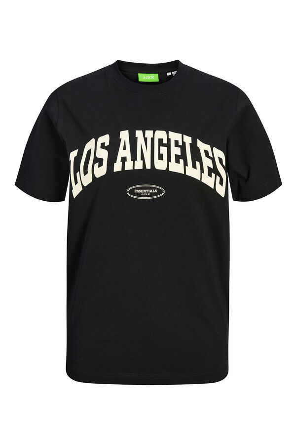 Jack & Jones Camiseta b&aacute;sica con estampa negro