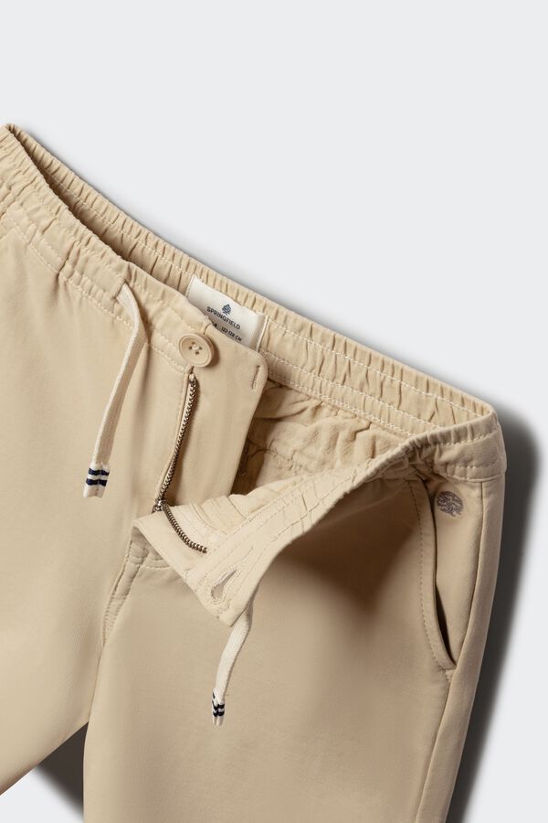 Springfield Kids Bermuda chino knit ni&ntilde;o beige
