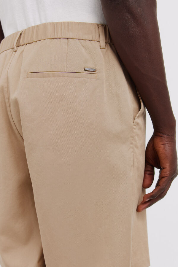Springfield Bermuda fluida wide fit beige