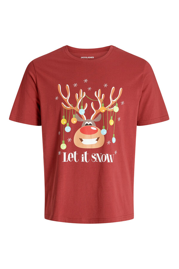 Jack & Jones T-shirt de Natal de manga curta vermelho