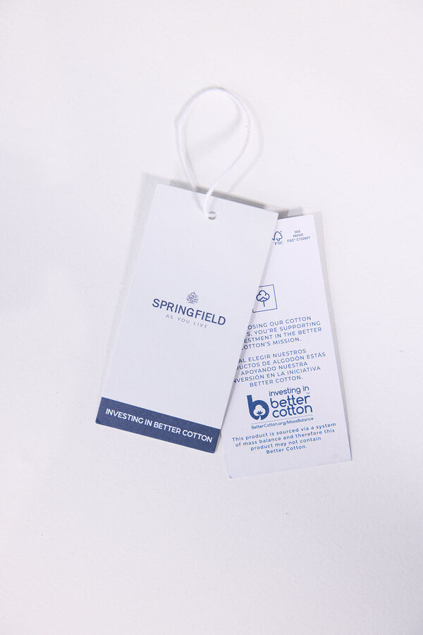 Springfield Camisa estrellas algod&oacute;n azul