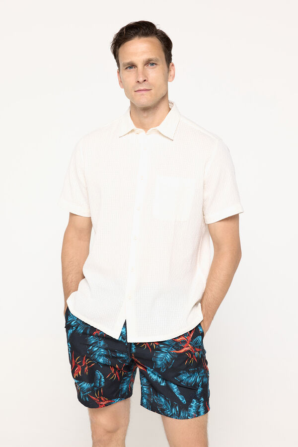 Superdry Bañador con estampado hawaiano reciclado de 43,2 cm estampado