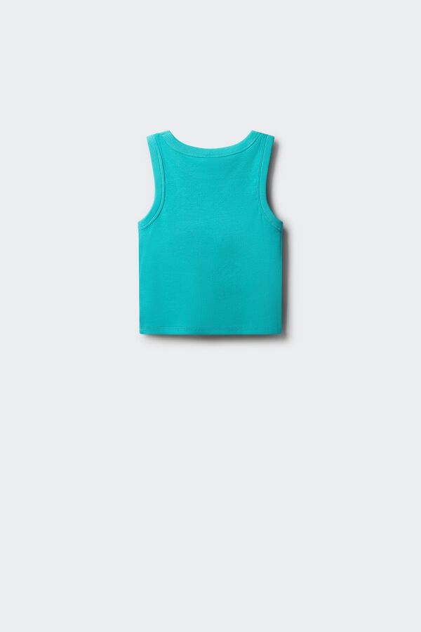 Springfield Kids Top rib bordado estrella ni&ntilde;a verde