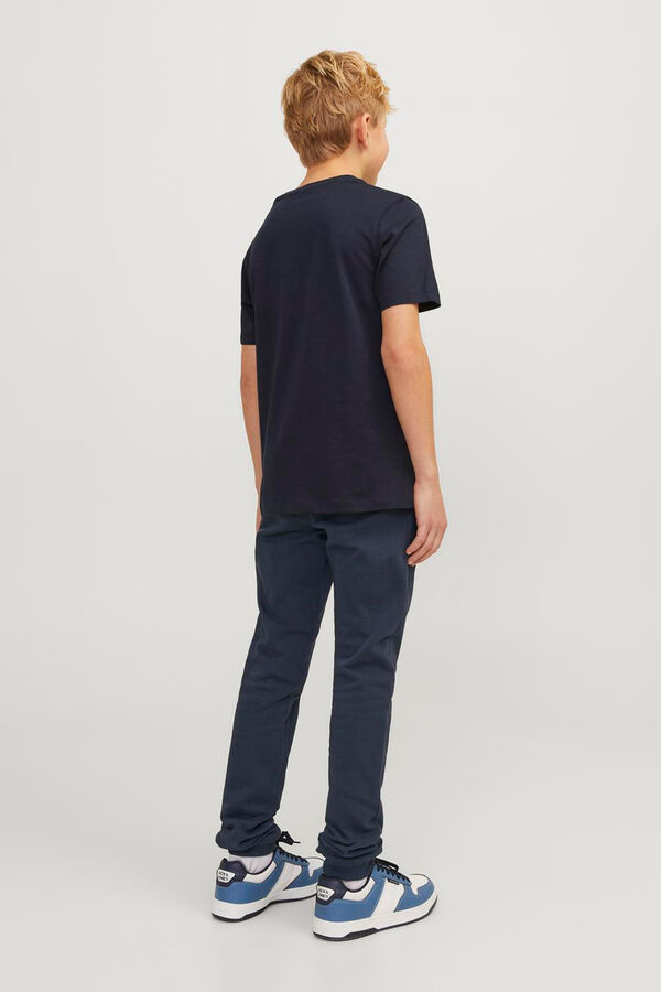 Jack & Jones Junior Cal&ccedil;a jogger slim fit de algod&atilde;o azul