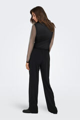 Only Camiseta semitransparente negro