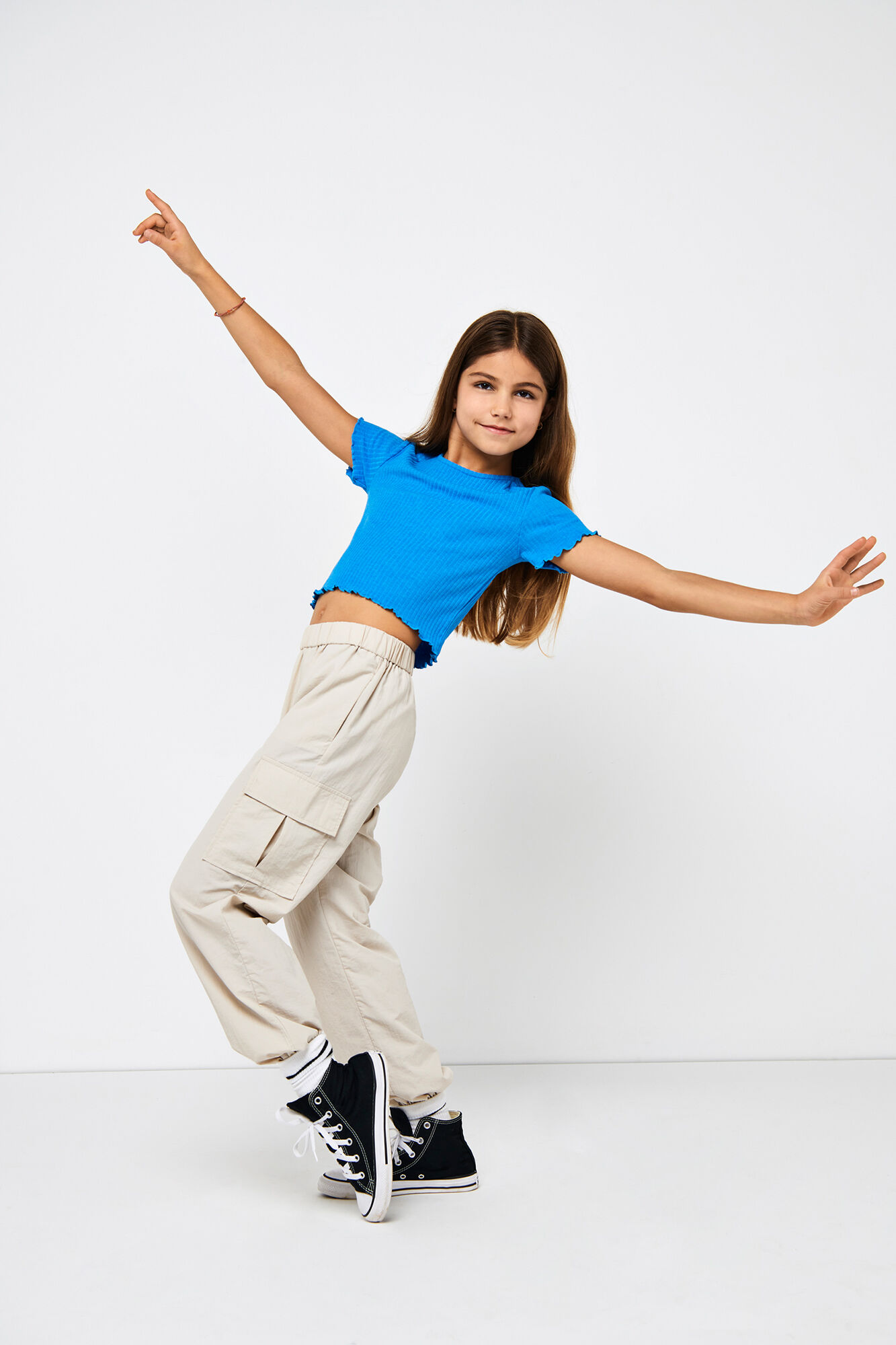 Only Girls Pantal&oacute;n parachute cargo ni&ntilde;a