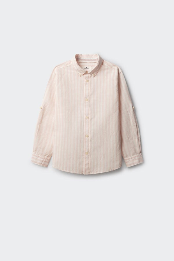 Springfield Kids Camisa cotton slub ni&ntilde;o coral