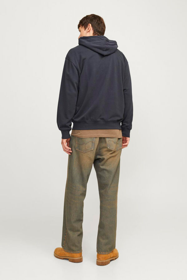 Jack & Jones Moletom com capuz e Sweatshirt descontra&iacute;do azul