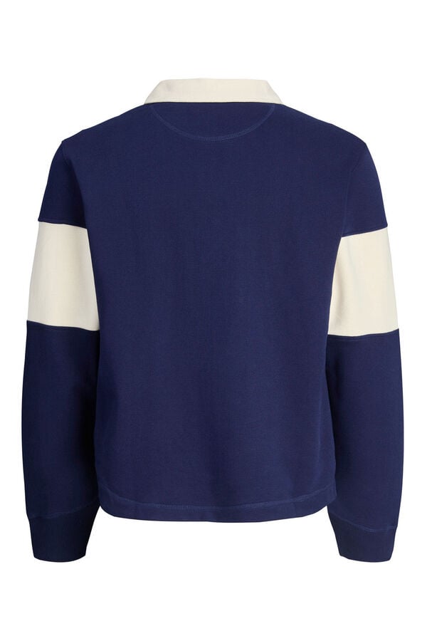 Jack & Jones Sweatshirt polo com listras azul