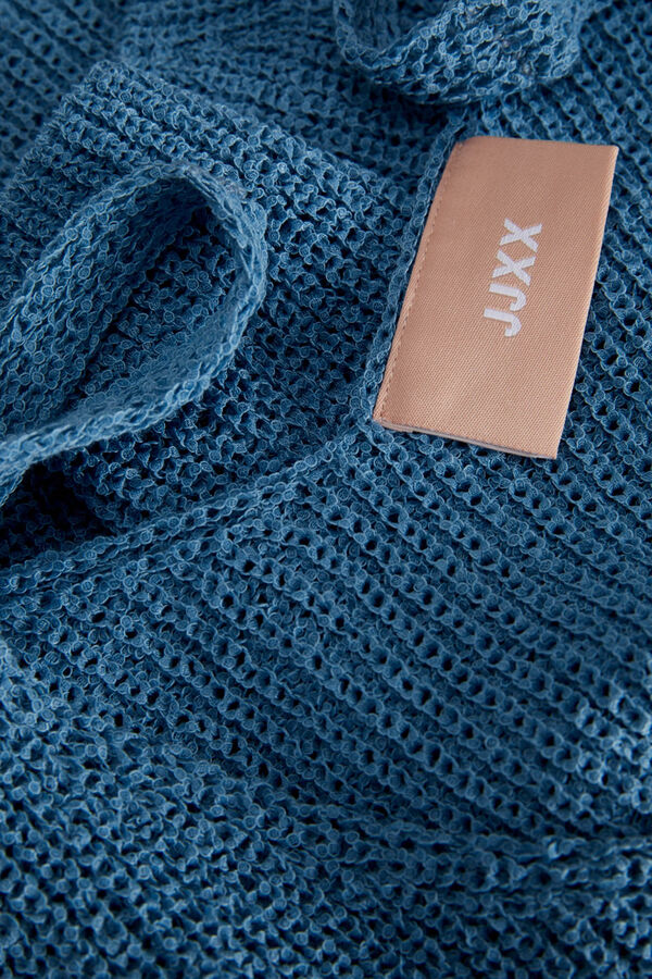 Jack & Jones Top de al&ccedil;as de malha fina azul