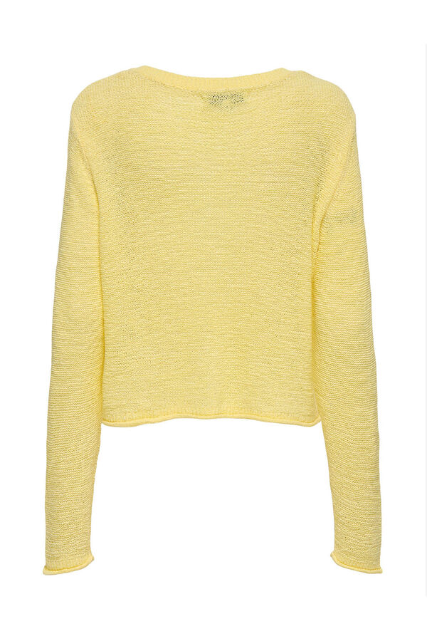 Only Camisola de gola redonda estampado