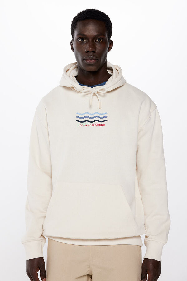 Springfield Sudadera capucha sol blanco