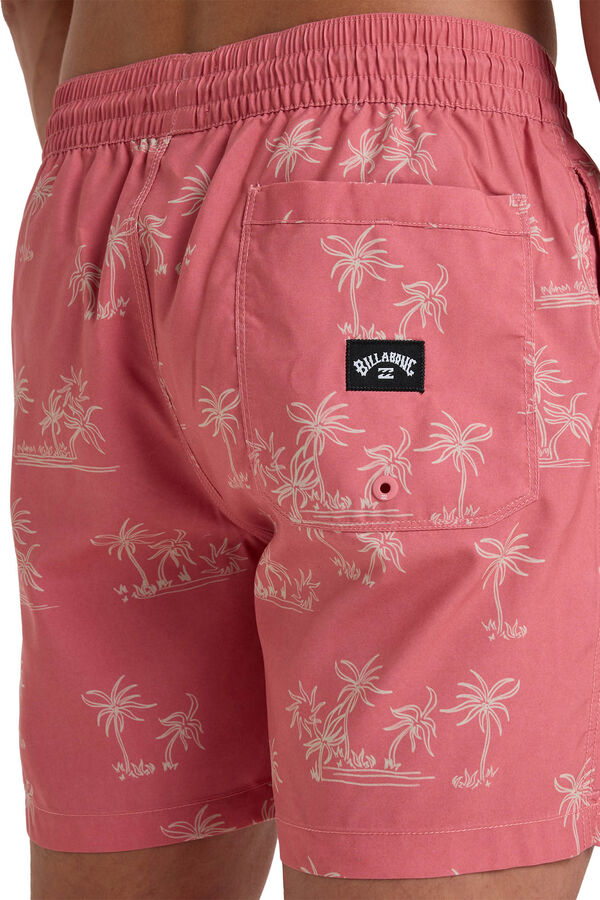 Billabong Short de Nataci&oacute;n para Hombre rosa