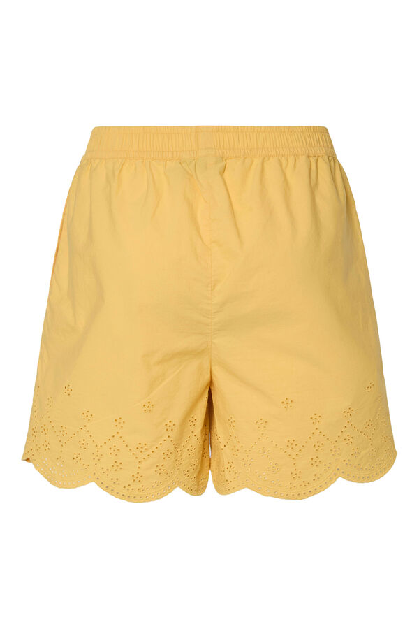 Pieces Cal&ccedil;as curtas amarelo