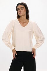 JDY Blusa manga larga gris