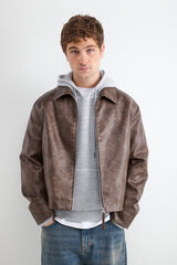 Balmohk Chaqueta efecto piel tostado