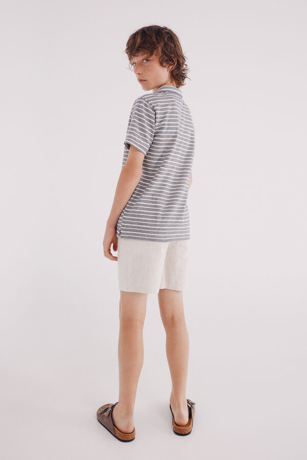 Springfield Kids Bermuda lino niño blanco