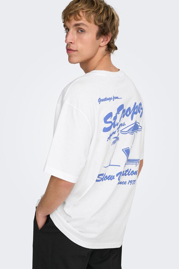 Only & Sons T-shirt de manga curta branco