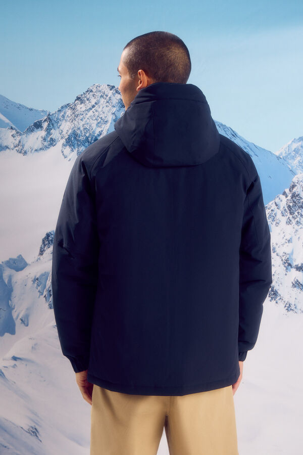 Springfield Parka corta acolchada t&eacute;rmica azul