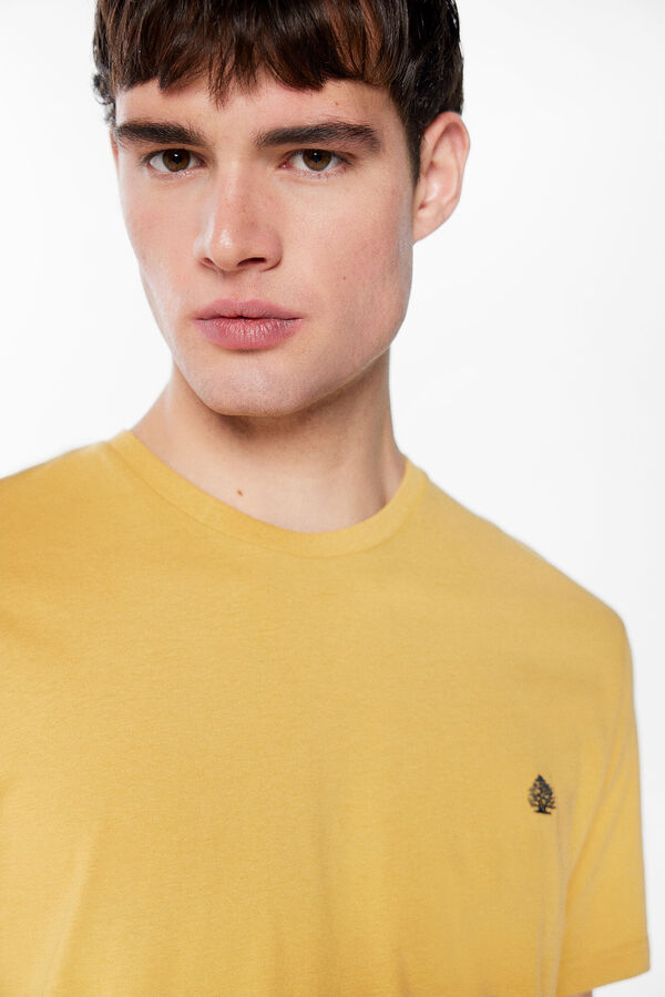 Springfield T-shirt b&aacute;sica &aacute;rvore amarelo